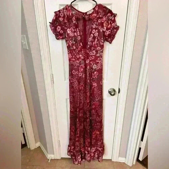 For Love and Lemons Flora Maxi Dress Size XS - Picture 7 of 8